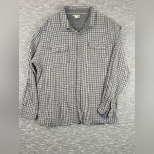 Carbon 2 Cobalt  Upper Echelon Plaid Soft Flannel Shirt Men's XXL